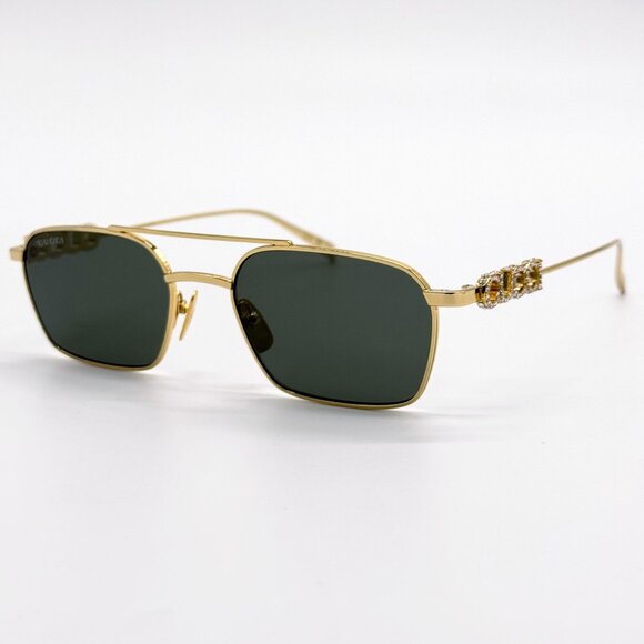 NEW GUCCI SUNGLASSES GOLD UNISEX EYEWEAR GUCCI GG1804S 001 main image 11